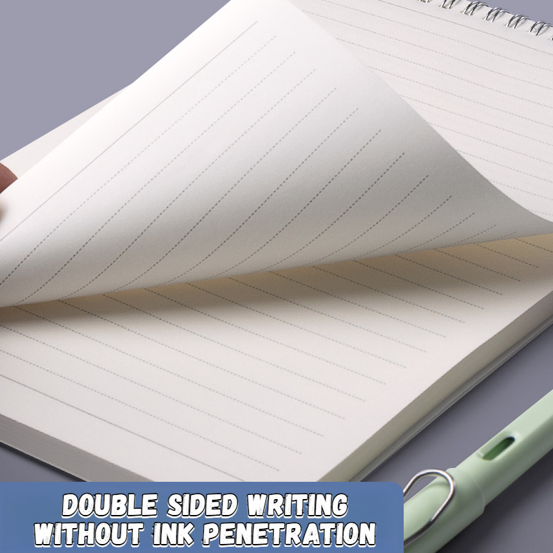 

Flip Spiral Notebook 160 Pages Thick Paper No Bleed 3 Sizes For School Supplies Stationery Office