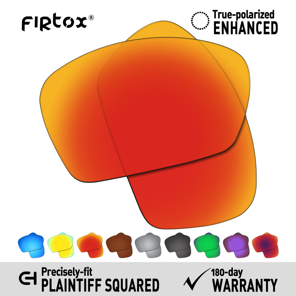 Firtox Uv400 Polarized Lenses Replacement For Oakley Plaintiff Squared Oo4063 - 63Mm Sunglasses