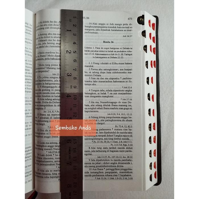 Bibel. Alkitab Lai Bahasa Batak Toba Ukuran Besar. Bibel 062 Ti. Gratisongkir