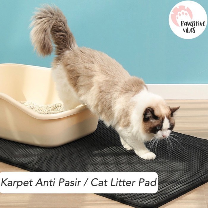 Alas Pasir Kucing Karpet Pasir Kucing Litter Mat Kucing Keset Pa