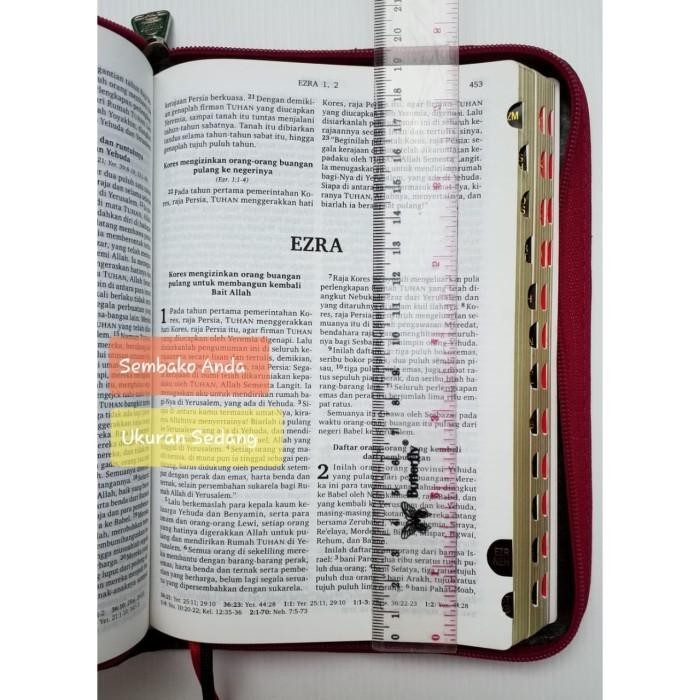 Alkitab Kristen Ukuran Sedang Terjemahan Baru Edisi 2 Sampul Resleting Gratisongkir