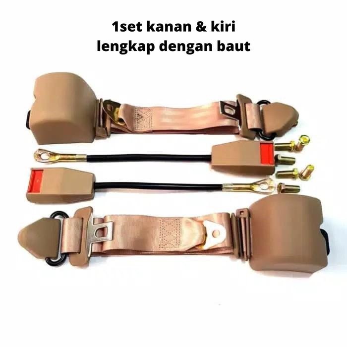 Sabuk Pengaman Safety Belt Universal Mobil 3 Titik Otomatis Terbatas