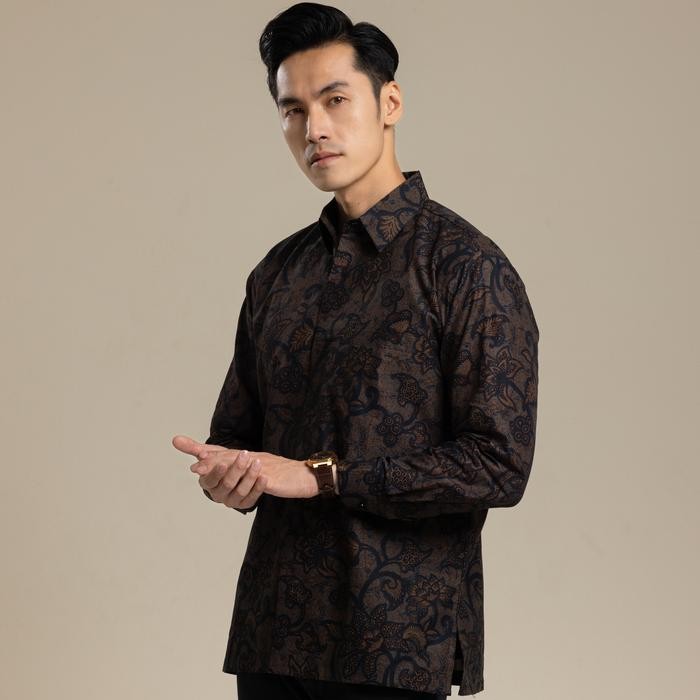 Batik Ayman - Dwija Kemeja Batik Pria Katun Solo Halus