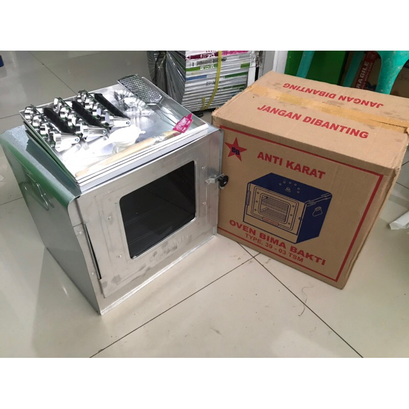 RB2233 Oven Tangkring Bima Sakti 3 Susun + Behel Besi Tangkringan Open Kompor Besar Mini Hock Jumbo
