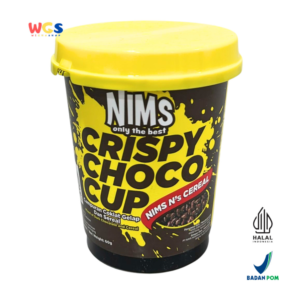 

READYY! NIMS Only The Best Crispy Choco Cup Ns Cereal With Dark Chocolate 60g - Coklat dan Sereal