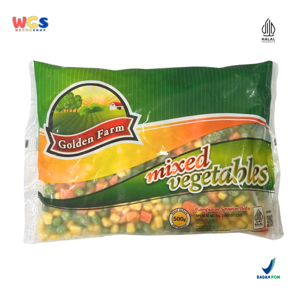 

READYY! Golden Farm Mixed Vegetables 500g - Sayuran Beku Praktis & Bergizi