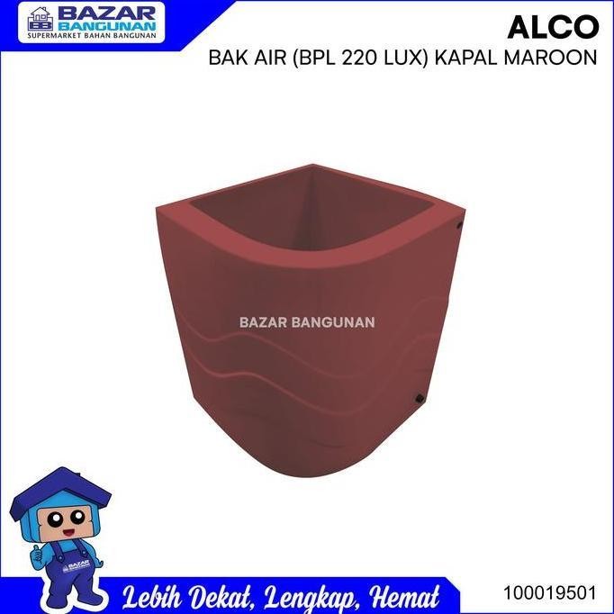 BAK AIR MANDI SUDUT ALCO LUXURY FIBER GLASS 220 LITER 220 LTR MAROON