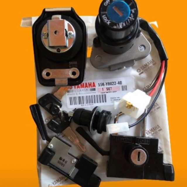 PREMIUM kunci kontak full set rxz rx z oem - main switch rxz rx z original - kunci kontak jok rxz