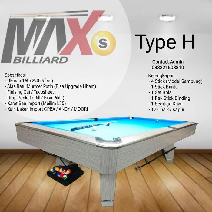 PREMIUM Meja billiard 9feet model Mr Sung Buatan lokal Rasa import bisa request model/warna /Nama/