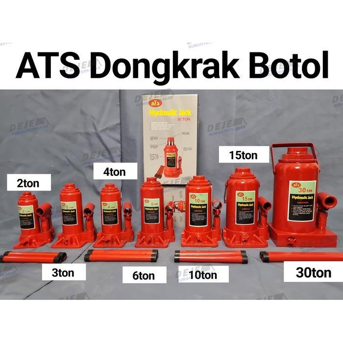 PREMIUM ATS Dongkrak Botol 2ton 3ton 4ton 6ton 10ton 2 ton 3 ton 4 ton 6 ton 10 ton