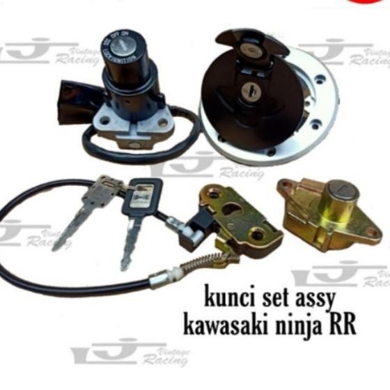 PREMIUM kunci kontak ninja rr old set tutup tangki dan kunci jok ninja rr old