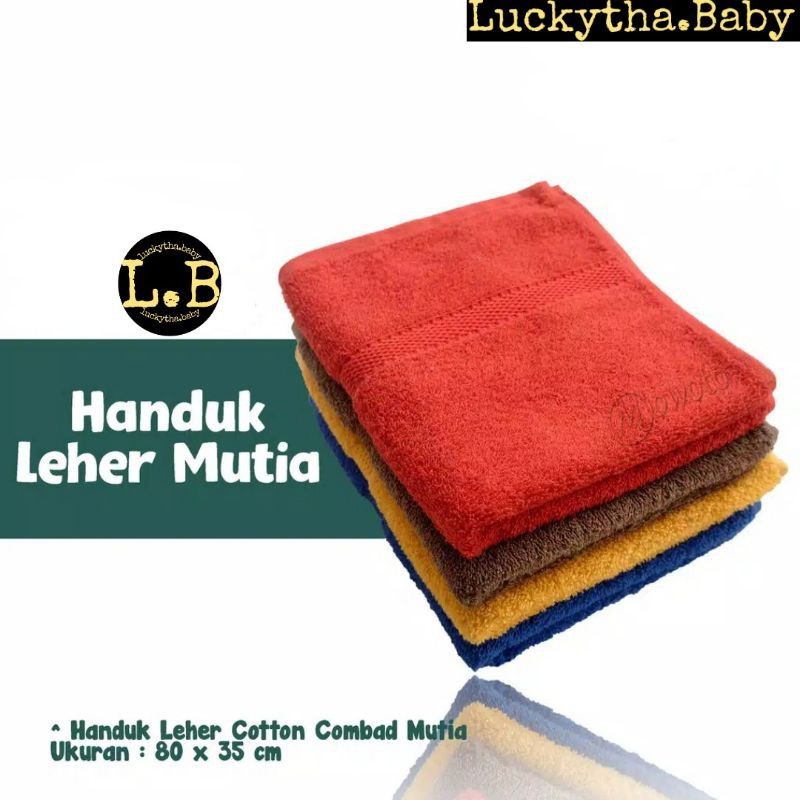 Promo Handuk Olahraga Warna Polos Mutia 8035Cm / Handuk Leher Mutia/ Handuk Muka Mutia Polos Warna