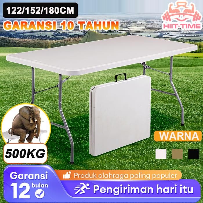 PREMIUM Meja Lipat Meja Lipat plastik Meja Lipat Outdoor Meja Serbaguna besar Makan Meja