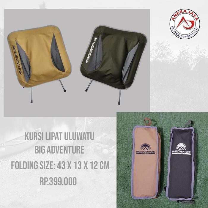 PREMIUM KURSI LIPAT BIG ADVENTURE ULUWATU FOLDING CHAIR