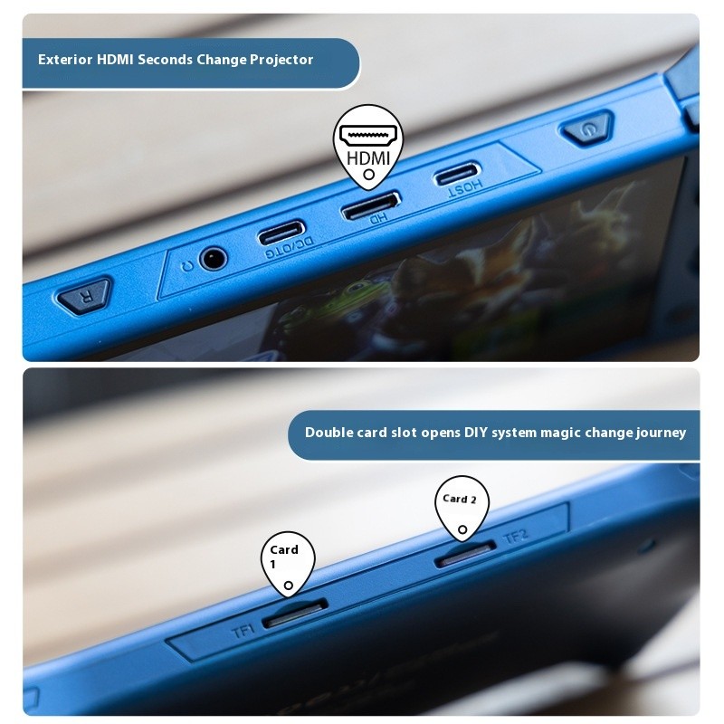 New 5.5-inch open-source handheld X55 handheld game console arcade PSP high-definition IPS large scr