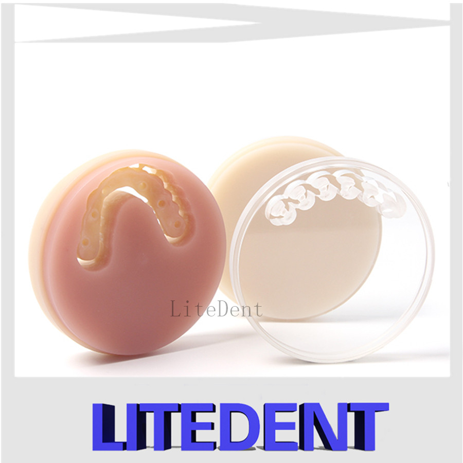 B1 B2 B3 B4 Color Monolayer PMMA Disc Dental PMMA Milling Disk 98mm Dental Laboratory Materials Resi