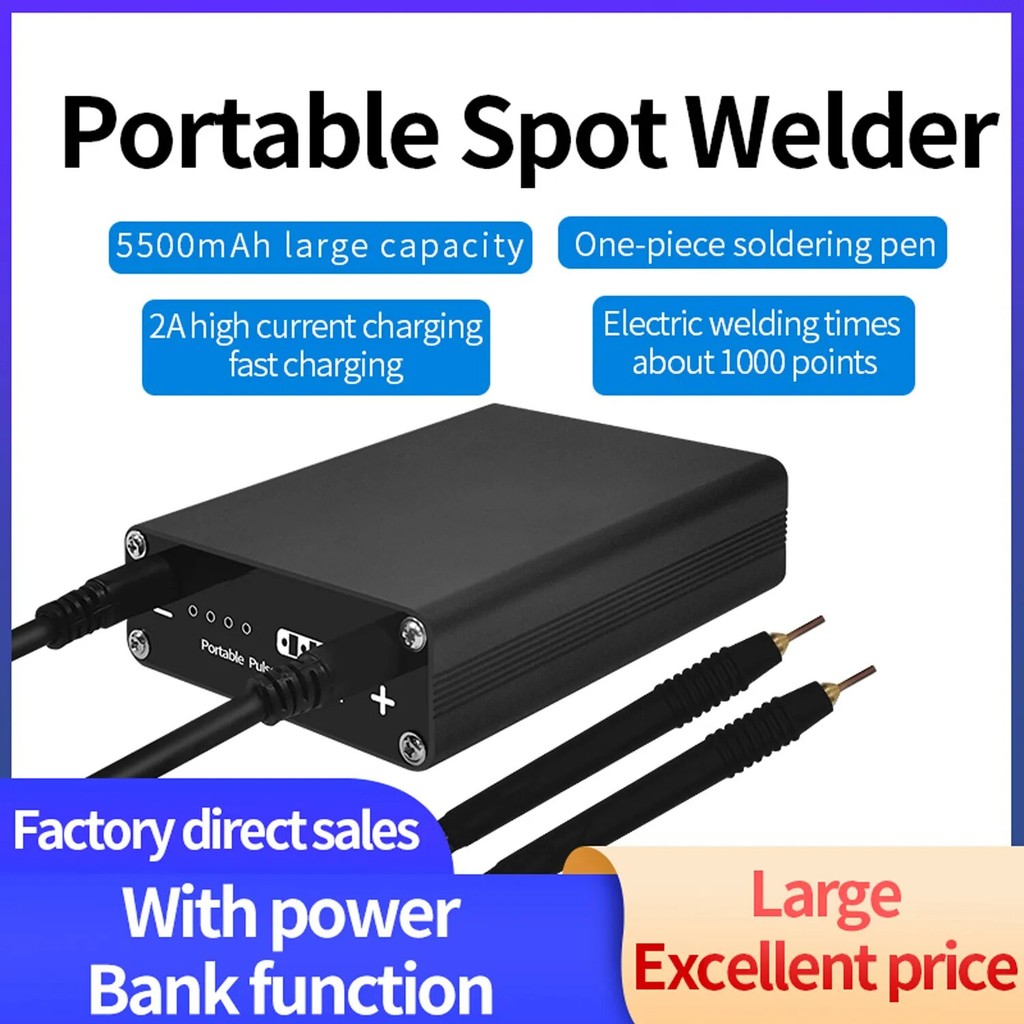 DIY Spot Welder Mesin Las Spot Mini Portabel Genggam dengan Pena Las Spot Strip l 18650 Baterai Spot