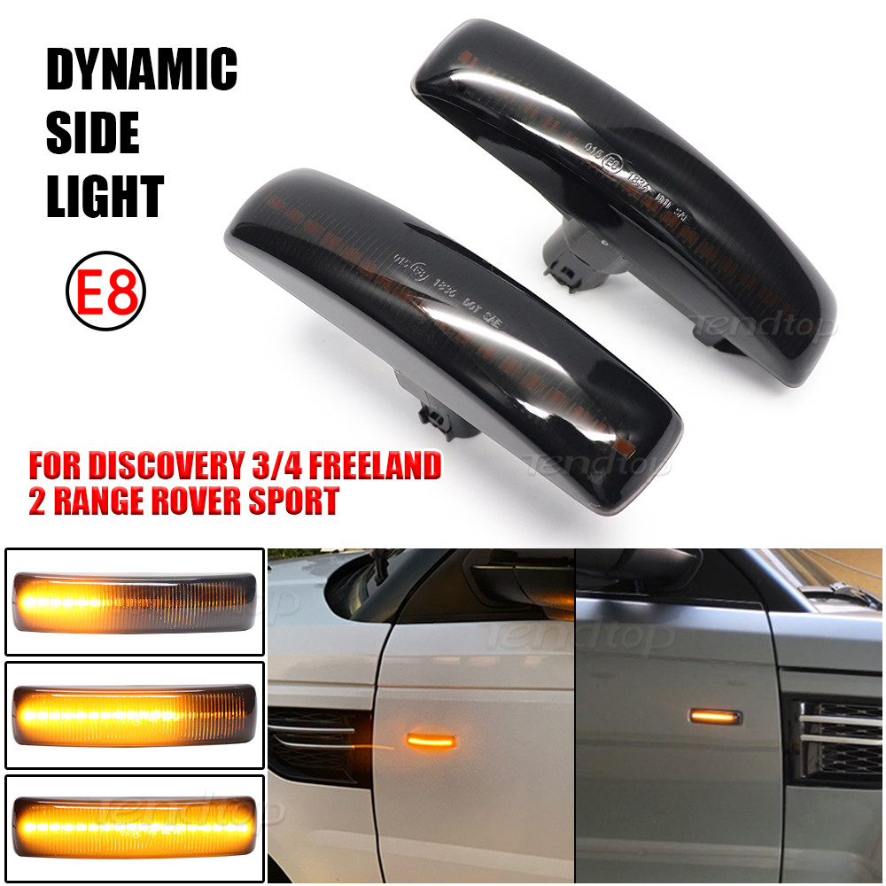 12V untuk Land Rover Range Rover Sport Discovery 3 4 Freeland 2 Lampu Sein LED Lampu Penanda Samping