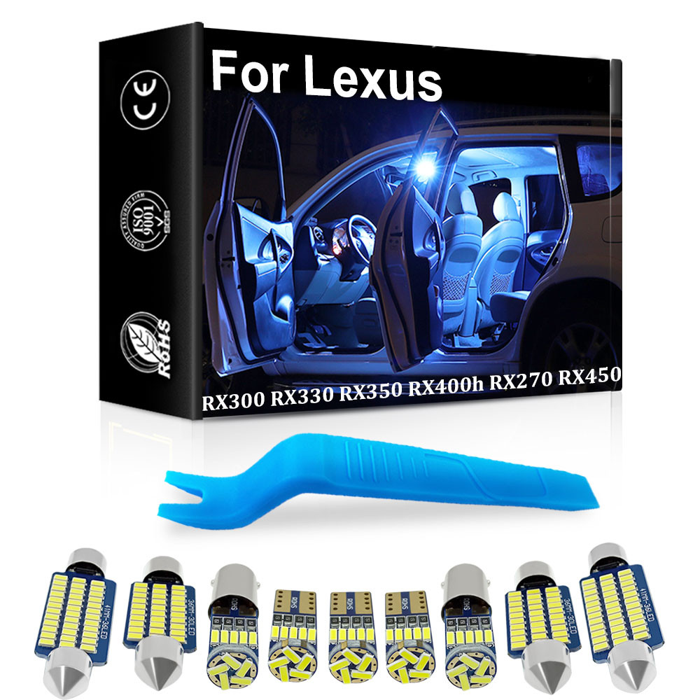 Lampu LED Interior Canbus Kendaraan untuk Lexus RX300 RX330 RX350 RX400h RX270 RX450h AL10 Lampu Dal