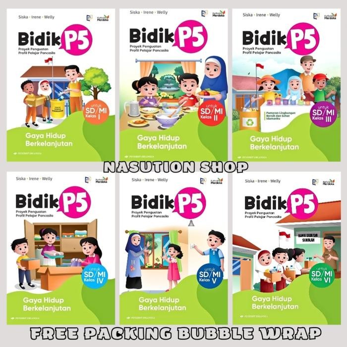 

BUKU BIDIK P5 UNTUK SD KELAS 1 2 3 4 5 6 PENERBIT ERLANGGA KURIKULUM MERDEKA KM GAYA HIDUP