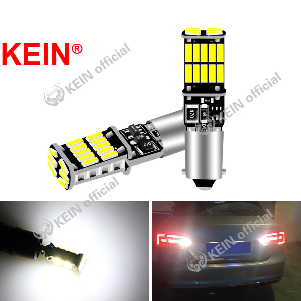 KEIN 2 Buah BA9S T10 LED Bohlam W5W 26 Smd H21W BAX9S BAY9S T4W H6W Led Mobil 194 4014 Lampu Baji Sa