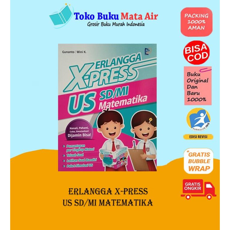 

BEST SELLER ERLANGGA X-PRESS US SD/MI MATEMATIKA - GUNANTO ERLANGGA