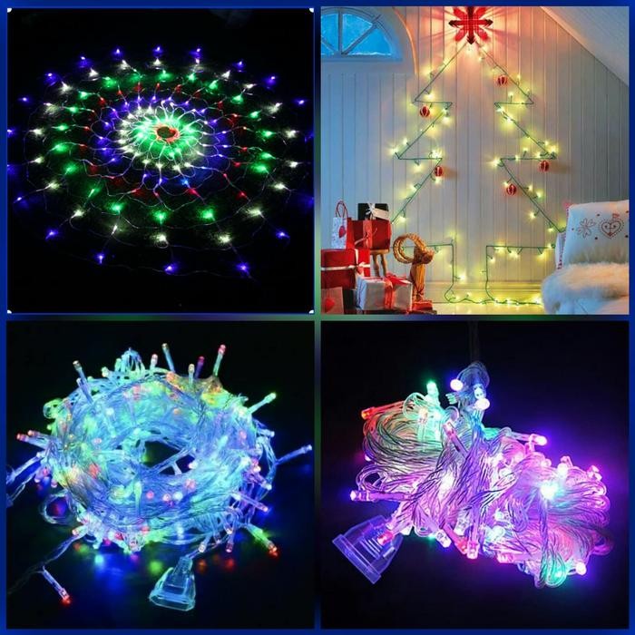 Lampu Tumblr Natal Twinkle Hias Dekorasi Panggung Cafe - Pohon Natal