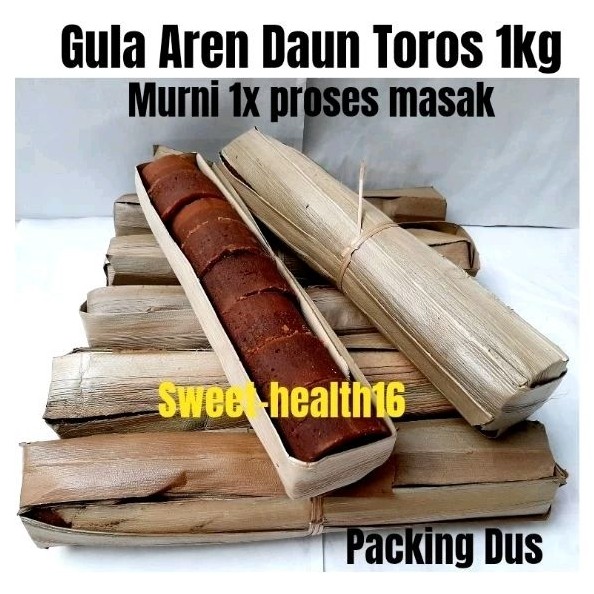 

SANS Gula Aren Daun Toros Murni Aren Khas Cianjur 1kg