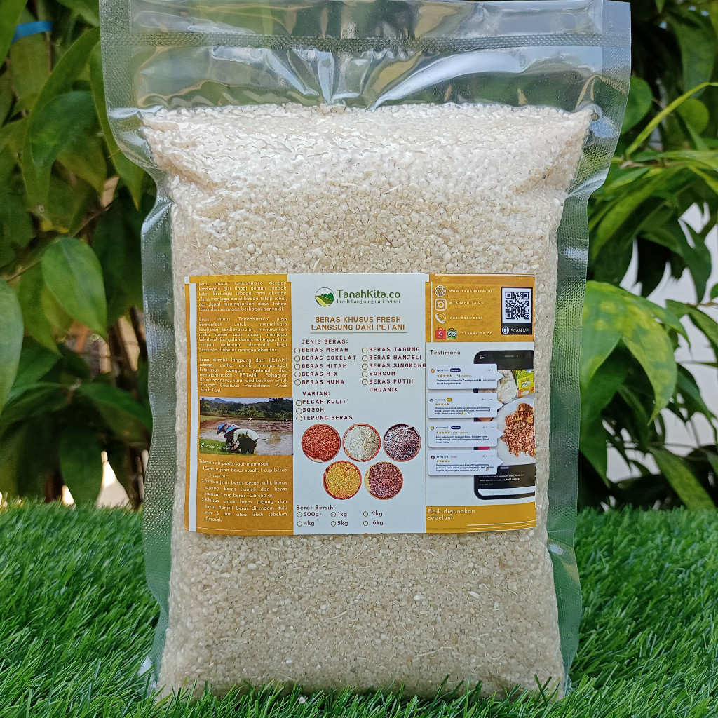 

SANS Beras Singkong I Tiwul Instan I Oyek I Fresh Langsung Dari Petani I 1kg Vacuum
