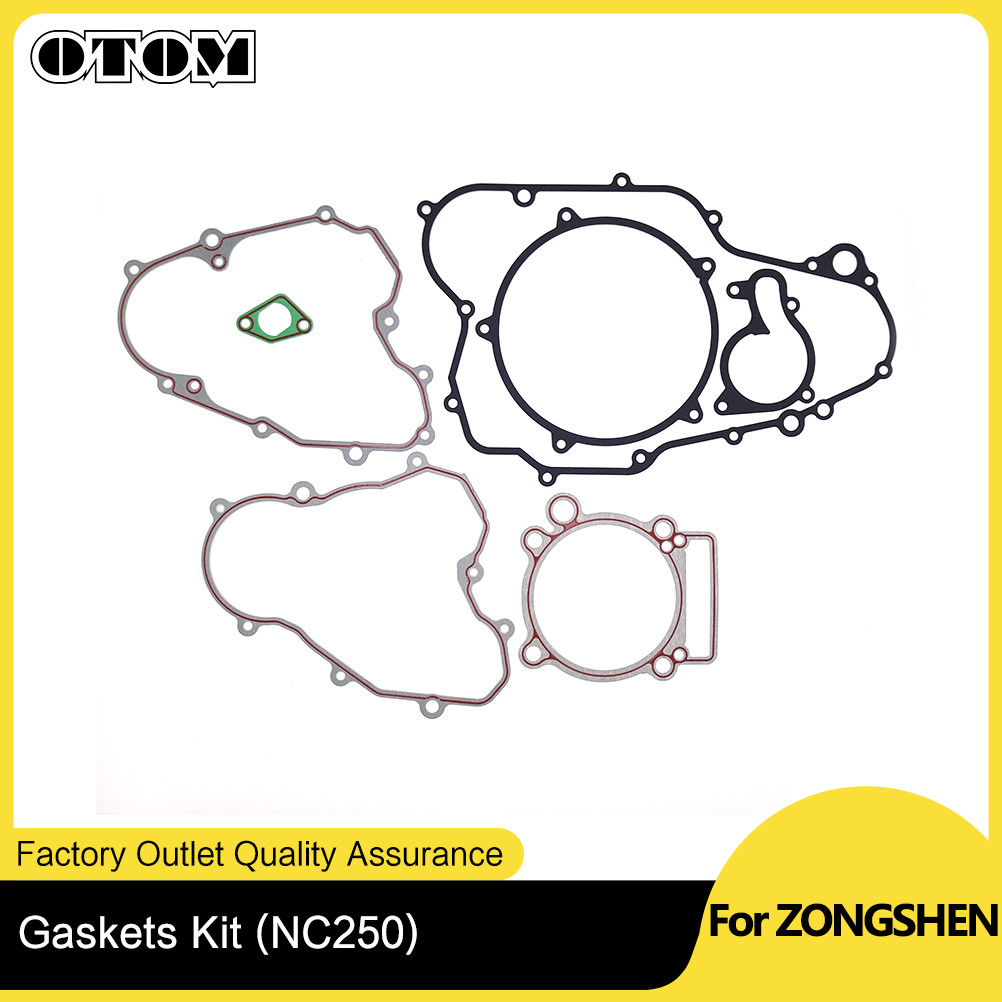 Set Mesin Ujung Atas & Bawah Kit Gasket Lengkap Sepeda Motor OTOM untuk ZONGSHEN NC250 250cc KAYO T6