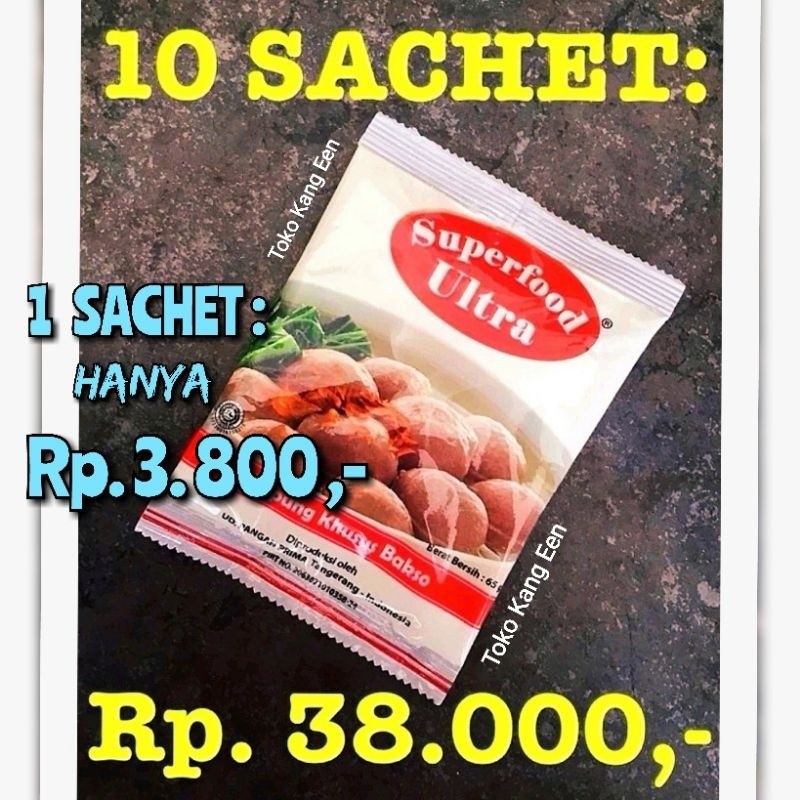 

SANS PERENYAH & PENGENYAL BAKSO. Tepung ULTRA SUPERFOOD : Perenyah & Pengenyal Bakso - HALAL