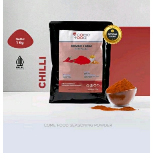 

SANS Comefood Bubuk Cabai Chili powder 1 kg / cabe chilli SERBUK come food