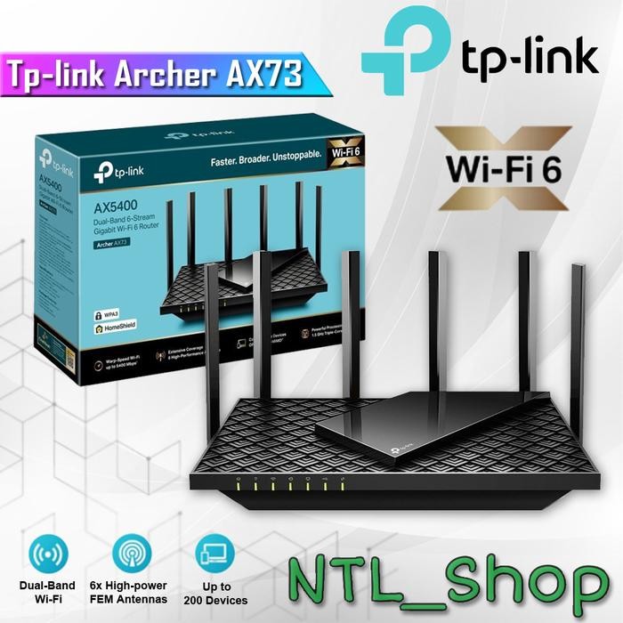 Tp-link Archer AX73 AX5400 Wifi 6 Wireless Router Tplink AX 73 AX 5400