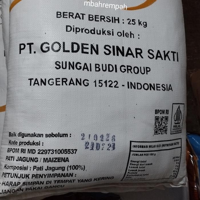 

SALE !!! MAIZENA KARUNG MAIZENA 25KG CORNSTARCH 25KG TEPUNG JAGUNG READYY