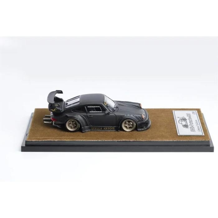 Terlaris Qidian Model 1:64 Rauh Welt Rwb 930 Gt Black Resin Model Limited 499
