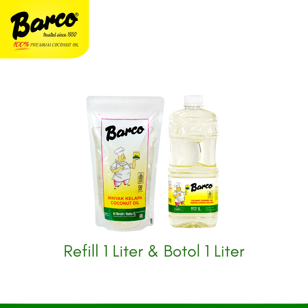 

Paket Hemat!! Minyak Goreng Barco Rill 1 Liter & Botol 1 Liter
