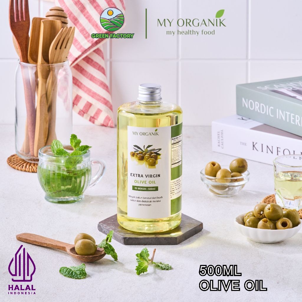 

My Organik Virgin Olive Oil 100% Minyak Zaitun EXTRA VIRGIN OLIVE OIL 500ML Untuk Masak
