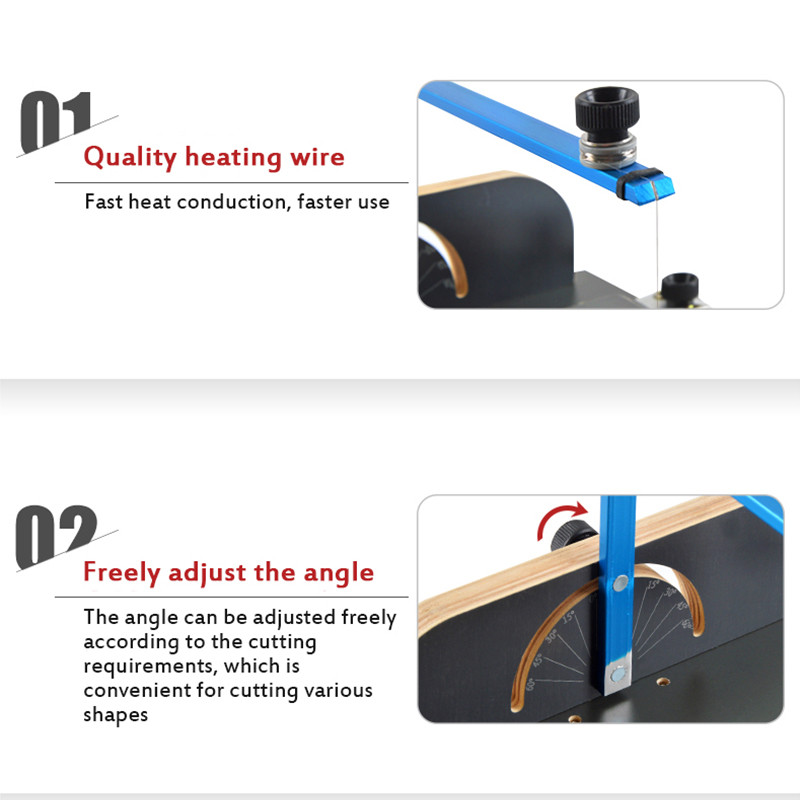 PVC Professional Foam Cutter 220V EU Board Hot Wire Styrofoam Cutter Hot Wire Styrofoam Cutter Foam 