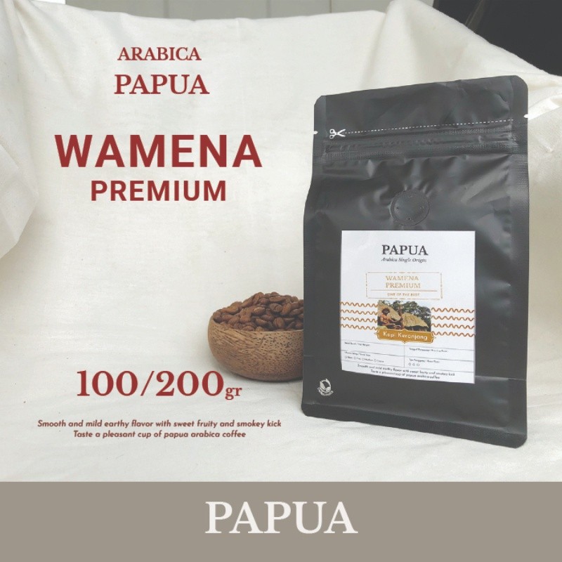 

RATU Arabica Papua Wamena Premium Kopi Bean, Bubuk 100-200gr