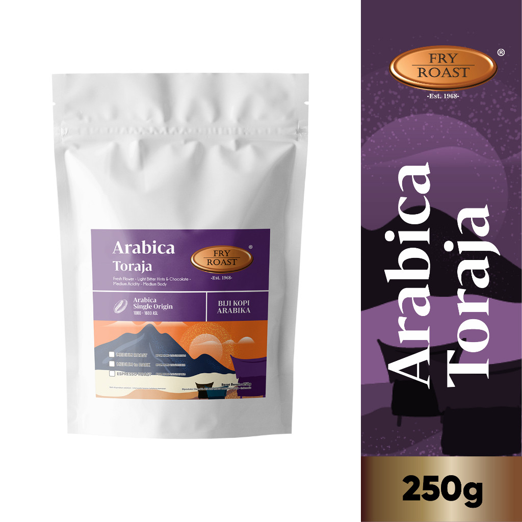 

RATU KOPI ARABIKA TORAJA 250 GRAM (BIJI/BUBUK)