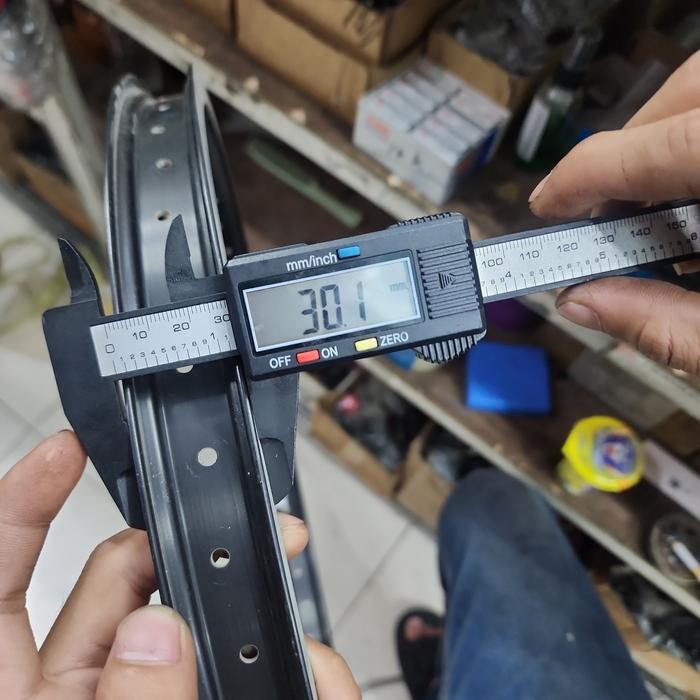 VELG RIMS 20 INCH BMX ALLOY LEBAR 48 HOLE HITAM LEBAR