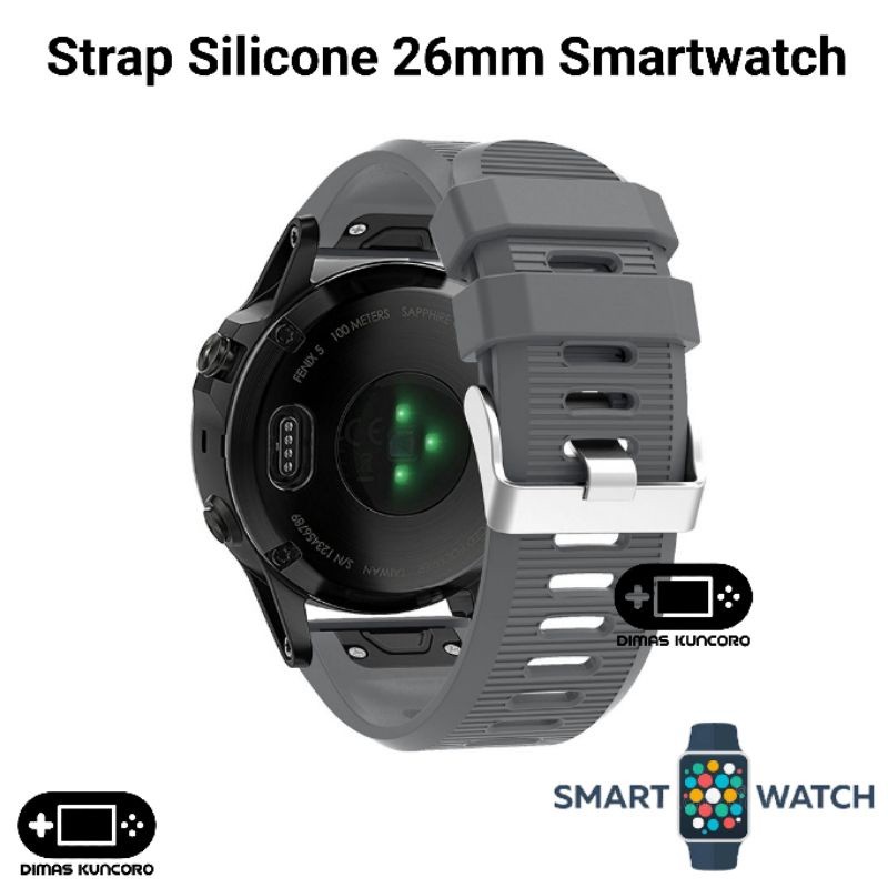 RB2233 Strap Silicone 26mm Garmin enduro descent mk1 mk2 mk2i mk3i 51mm 1 2 i foretrex 601 701 901