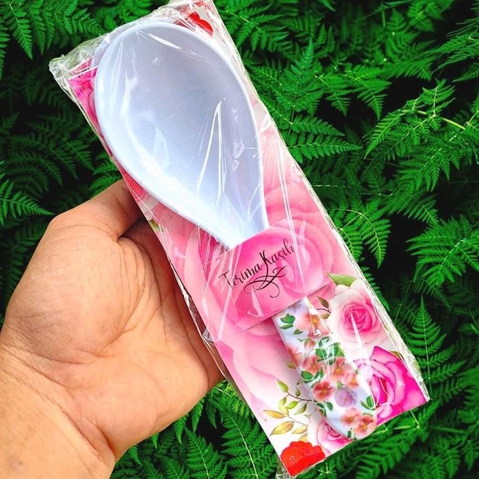 50 PCS SOUVENIR CENTONG NASI MELAMIN ALAS SHABBY