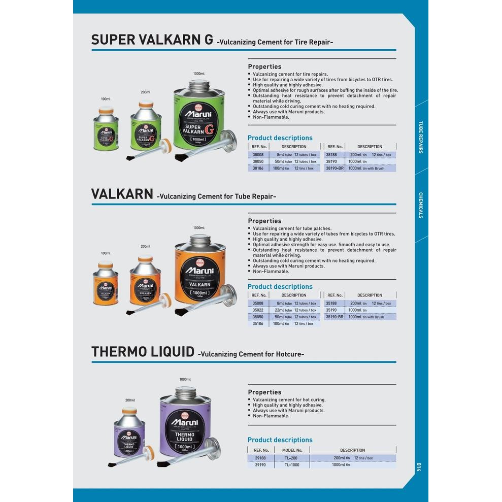 

Maruni Super Valkarn G 1000 Ml /Lem Tambal Ban Tubeles / Lem Maruni