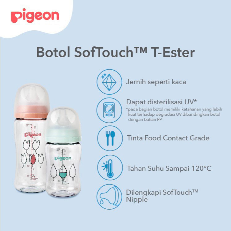 PEON BOTOL T-ESTER WIDE NECK BPP SOFT TOUCH 200ML
