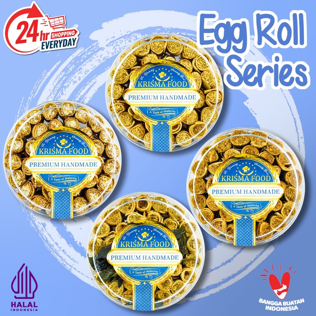 

GULA MELAKA COCONUT EGGROLL (Semprong Gulung Isi Gula Aren) KRISMA FOOD