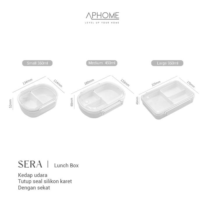 

APHOME Kotak Makan Lunchbox Tempat Bekal Makanan Kedap Udara SERA