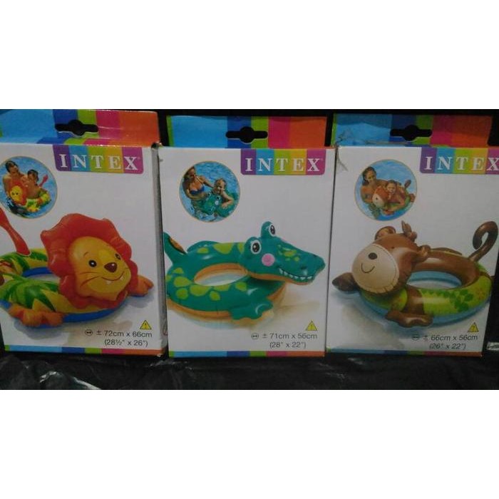 Terlaris Pelampung Renang Intex Karakter Singa Buaya Monkey
