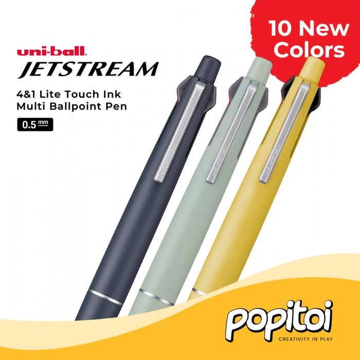 

Uniball Jetstream 4&1 Lite Touch Ink Multi Ballpoint Pen 0.5 mm Pulpen Warna Warni Uni Ball