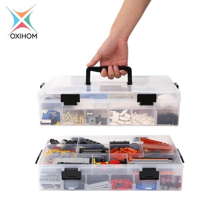 

Oxihom Tempat Kotak Penyimpanan Box Mainan dan Perkakas Tool Box Kosmetik Kotak Obat Plastik